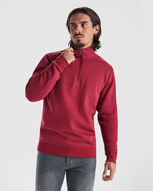 ROLY ANETO Men's sweatshirt in white - promotional clothing printed with your company logo