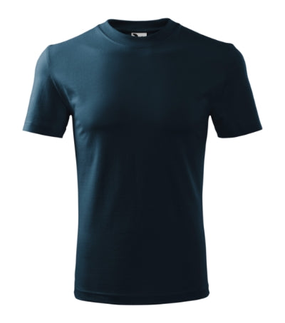 MALFINI HEAVY Unisex T-shirt in navy blue - promotional clothing printed with your company logo