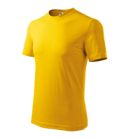 MALFINI HEAVY Unisex T-shirt in yellow - promotional clothing printed with your company logo