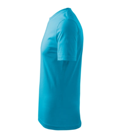 MALFINI HEAVY Unisex T-shirt in blue atoll - promotional clothing printed with your company logo