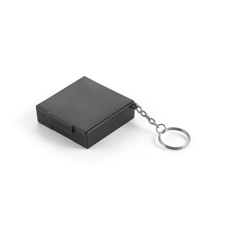 Keyring promotional event giveaway in black with custom logo branding
