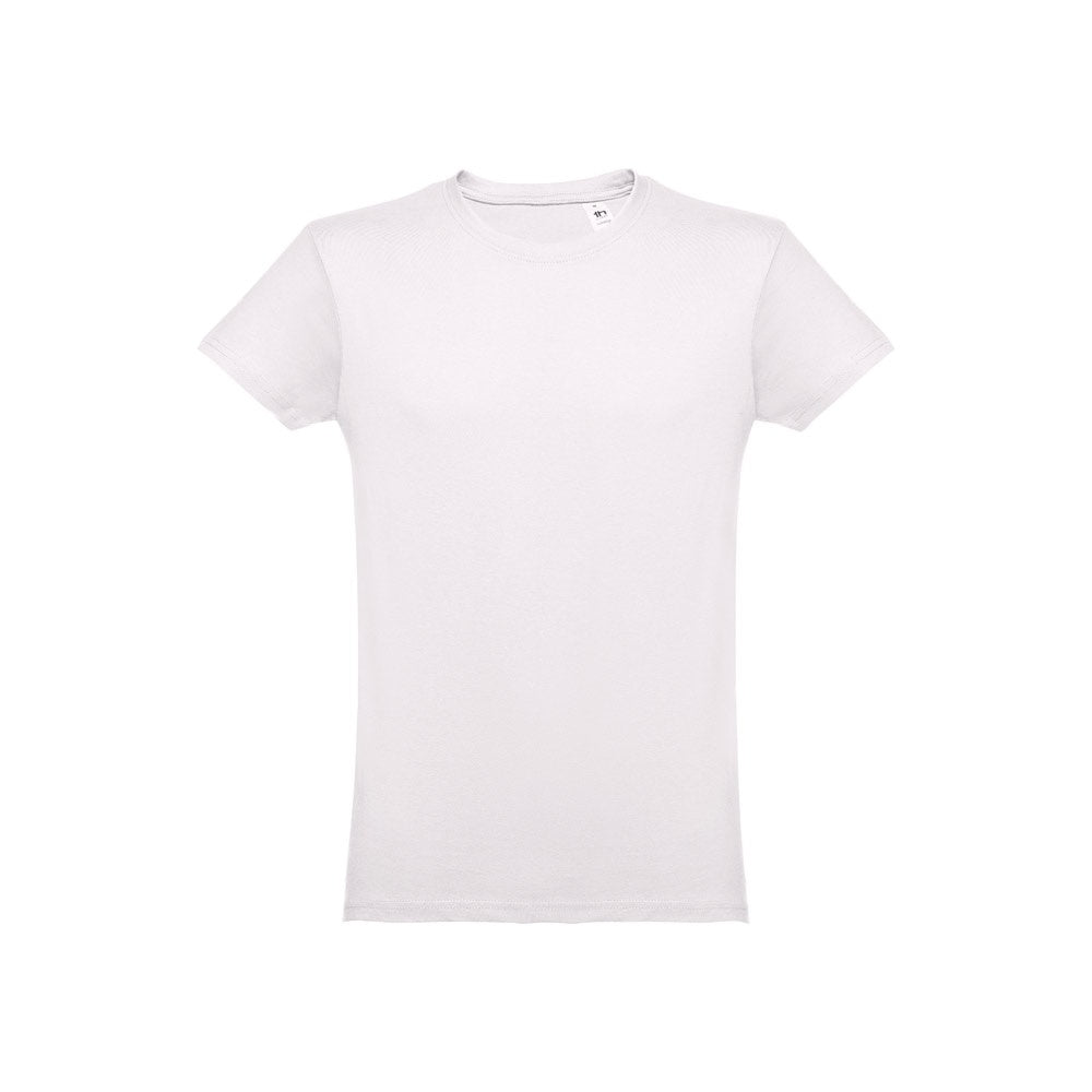 THC LUANDA II promotional t-shirt in pastel pink (detail view) with custom logo branding