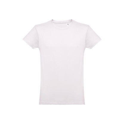 THC LUANDA II promotional t-shirt in pastel pink (detail view) with custom logo branding