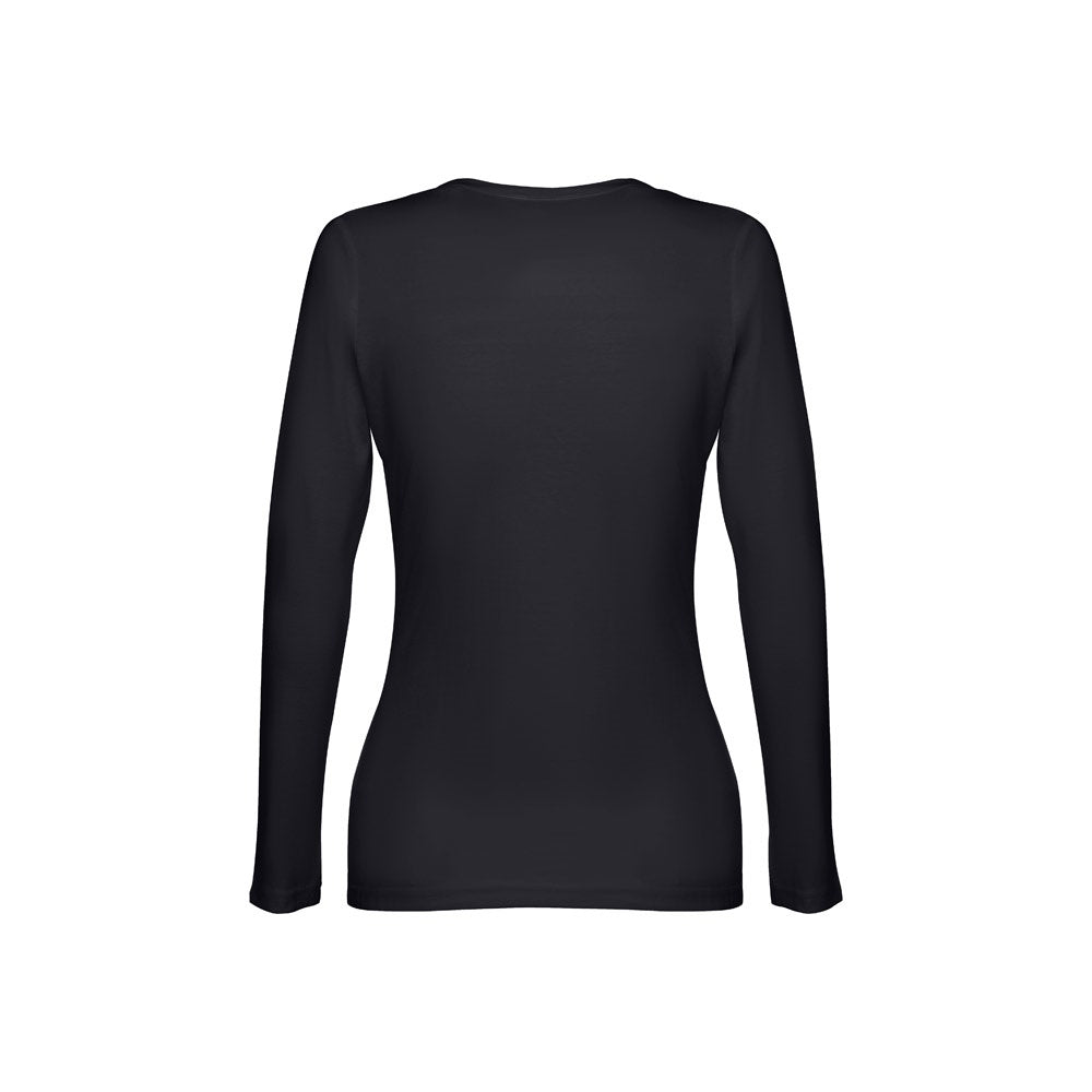 THC BUCHAREST WH II promotional t-shirt in black (detail view) with custom logo branding