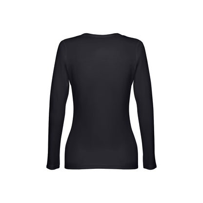 THC BUCHAREST WH II promotional t-shirt in black (detail view) with custom logo branding