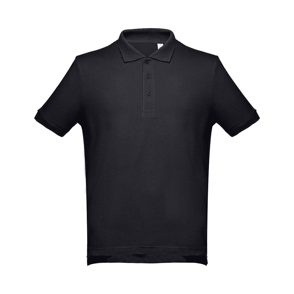 THC ADAM II promotional polo shirt (complete set view) with custom logo branding