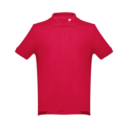 THC ADAM 3XL II promotional polo shirt (complete set view) with custom logo branding