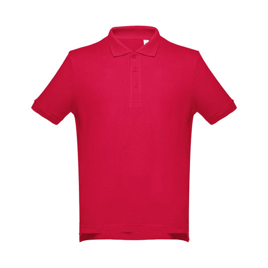 THC ADAM 3XL II promotional polo shirt (complete set view) with custom logo branding