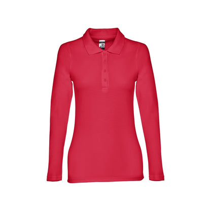 THC BERN WOMEN II promotional polo shirt (complete set view) with custom logo branding