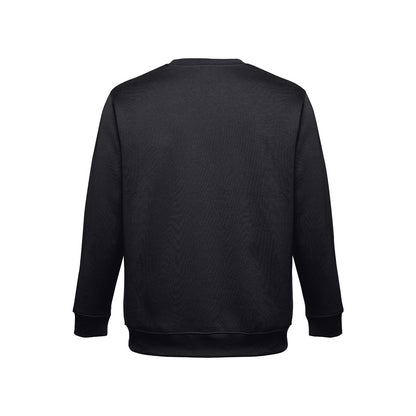 THC DELTA II promotional sweatshirt in black (detail view) with custom logo branding
