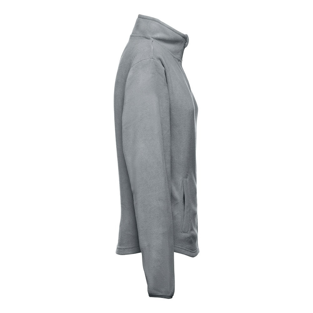 THC HELSINKI WOMEN II promotional jacket in grey (detail view) with custom logo branding