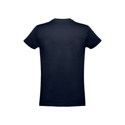 THC ANKARA KIDS II promotional kids' garment in navy blue (detail view) with custom logo branding