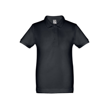 THC ADAM KIDS II promotional kids' garment in eclipse blue (detail view) with custom logo branding