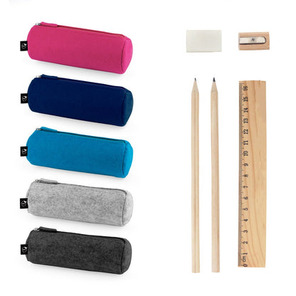 NOMAD promotional writing set (complete set view) with custom logo branding