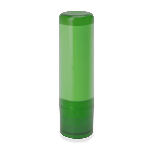 Stamina LISSEN Plastic lip balm in fern green - promotional merchandise printed with your company logo