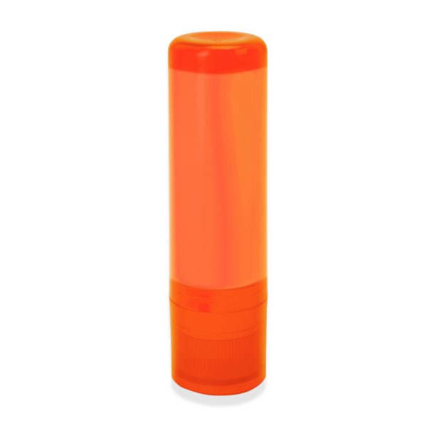 Stamina LISSEN Plastic lip balm in orange - promotional merchandise printed with your company logo