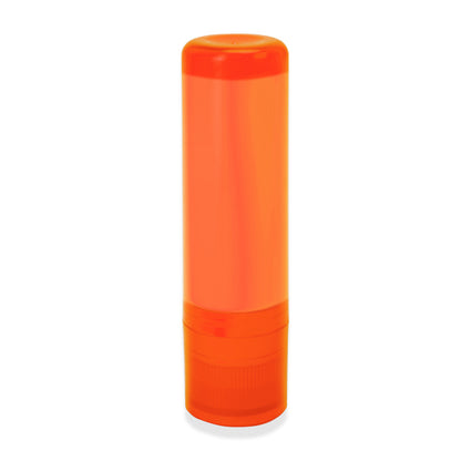 Stamina LISSEN Plastic lip balm in orange - promotional merchandise printed with your company logo
