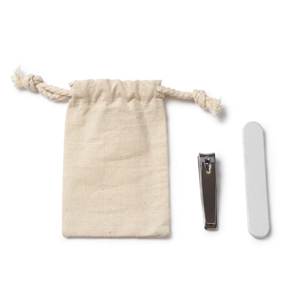 VELVET - Manicure kit in a drawstring cotton pouch