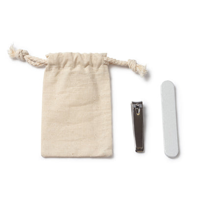 VELVET - Manicure kit in a drawstring cotton pouch