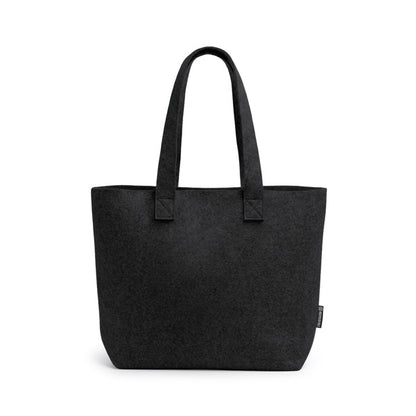 Stamina CAROLA Recycled felt tote bag in black - promotional merchandise printed with your company logo