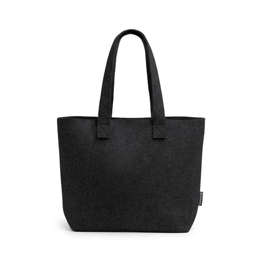 Stamina CAROLA Recycled felt tote bag in black - promotional merchandise printed with your company logo