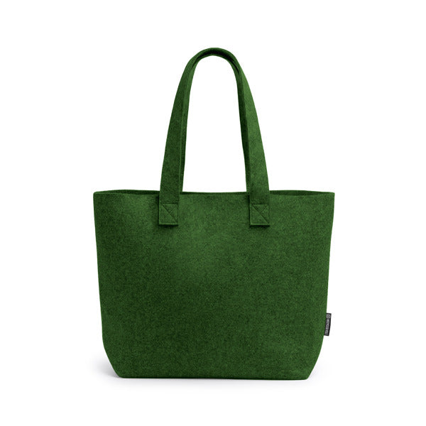 Stamina CAROLA Recycled felt tote bag in fern green - promotional merchandise printed with your company logo