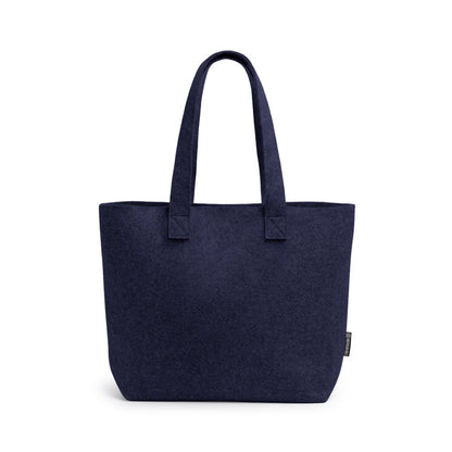 Stamina CAROLA Recycled felt tote bag in navy blue - promotional merchandise printed with your company logo