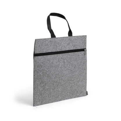 Stamina SONA Recycled felt document holder in grey - promotional merchandise printed with your company logo