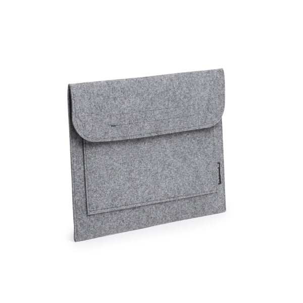 Stamina AMBER Recycled felt laptop sleeve in grey - promotional merchandise printed with your company logo