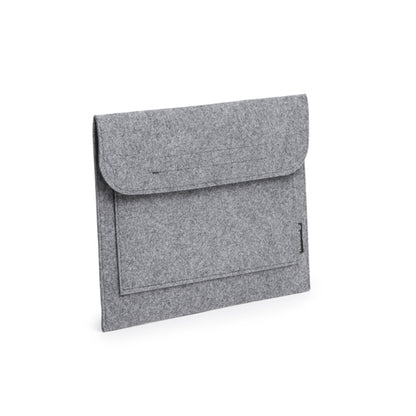 Stamina AMBER Recycled felt laptop sleeve in grey - promotional merchandise printed with your company logo