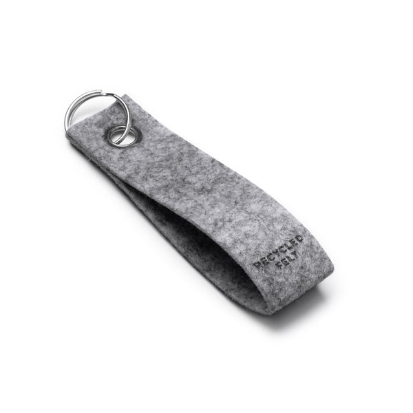 Stamina GONAX Recycled felt keyring in grey - promotional merchandise printed with your company logo