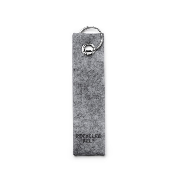 Stamina GONAX Recycled felt keyring in grey - promotional merchandise printed with your company logo