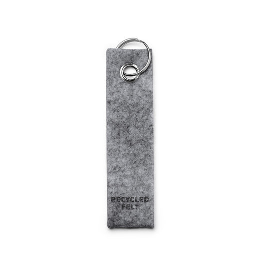 Stamina GONAX Recycled felt keyring in grey - promotional merchandise printed with your company logo