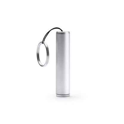 Stamina ZADAR Flashlight keychain in silver - promotional merchandise printed with your company logo