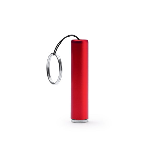 Stamina ZADAR Flashlight keychain in red - promotional merchandise printed with your company logo