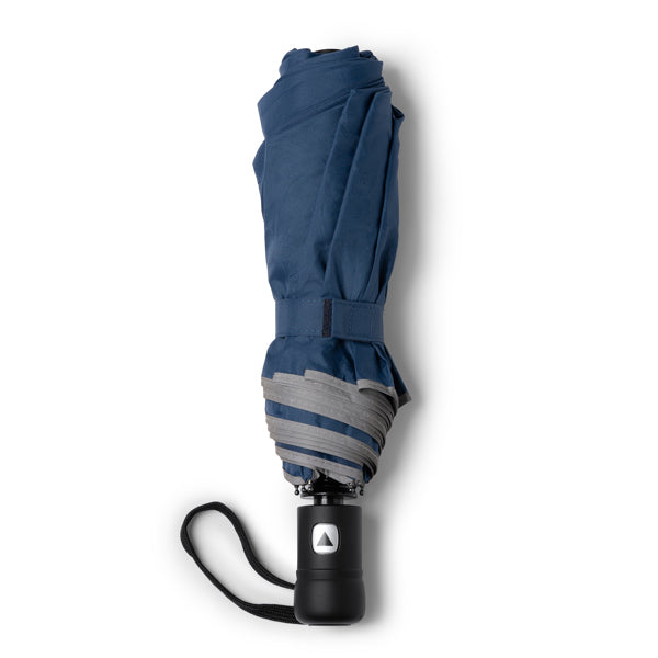 Stamina NIKOL RPET umbrella in navy blue - promotional merchandise printed with your company logo