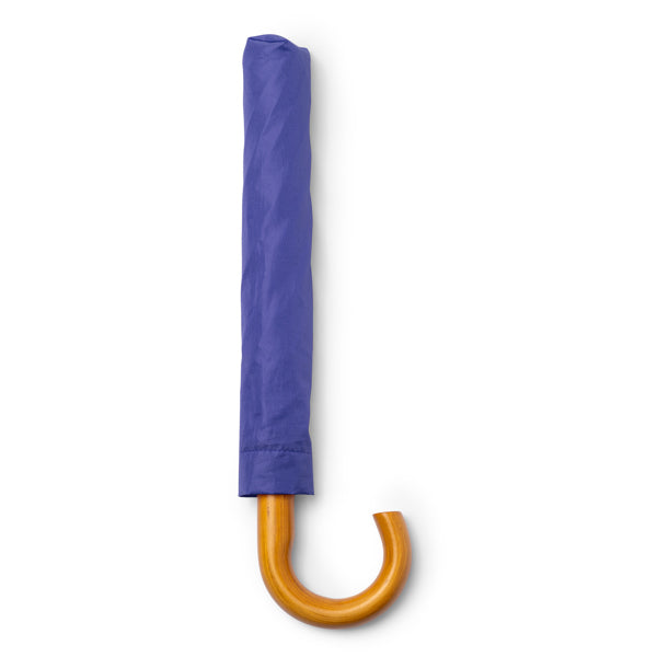 Stamina KODIAK RPET and wood umbrella in royal blue - promotional merchandise printed with your company logo