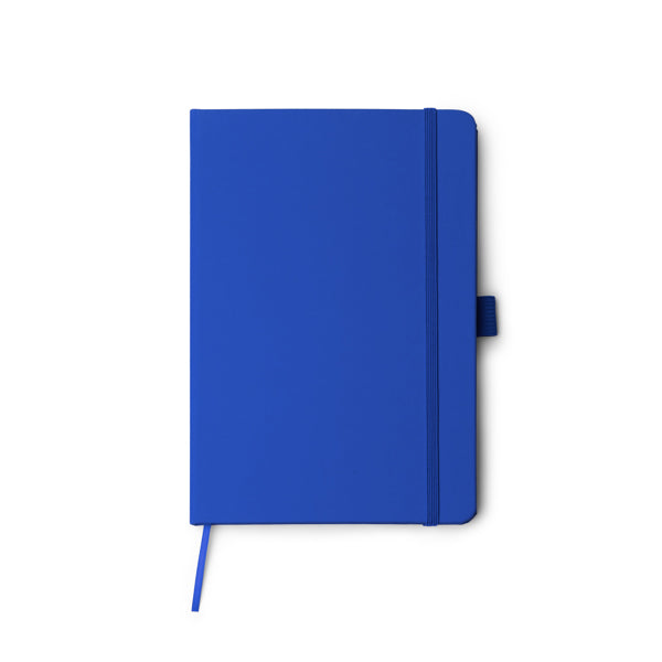 Stamina MARION Recycled PU notebook A5 in royal blue - promotional merchandise printed with your company logo