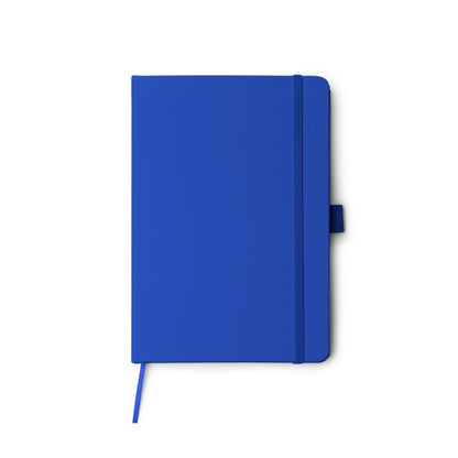 Stamina MARION Recycled PU notebook A5 in royal blue - promotional merchandise printed with your company logo