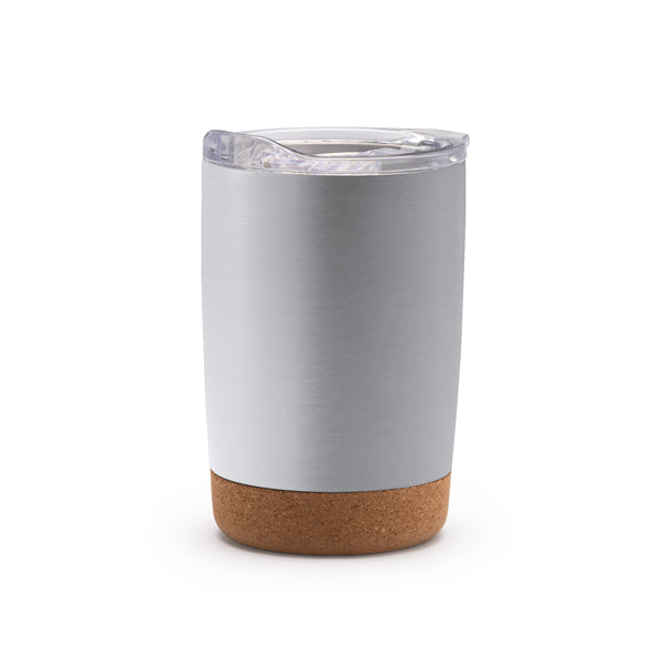 Stamina KILVEX Recycled stainless steel cup 380 ml in silver - promotional merchandise printed with your company logo