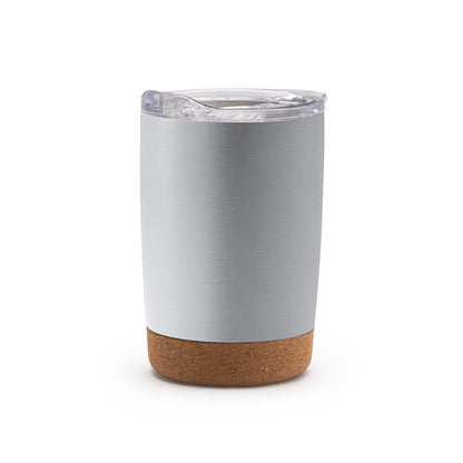 Stamina KILVEX Recycled stainless steel cup 380 ml in silver - promotional merchandise printed with your company logo