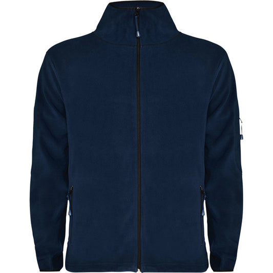 ROLY LUCIANE Men's fleece jacket in navy blue - promotional clothing printed with your company logo