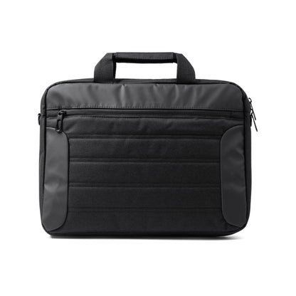 Stamina TARBEK PU leather document holder in black - promotional merchandise printed with your company logo