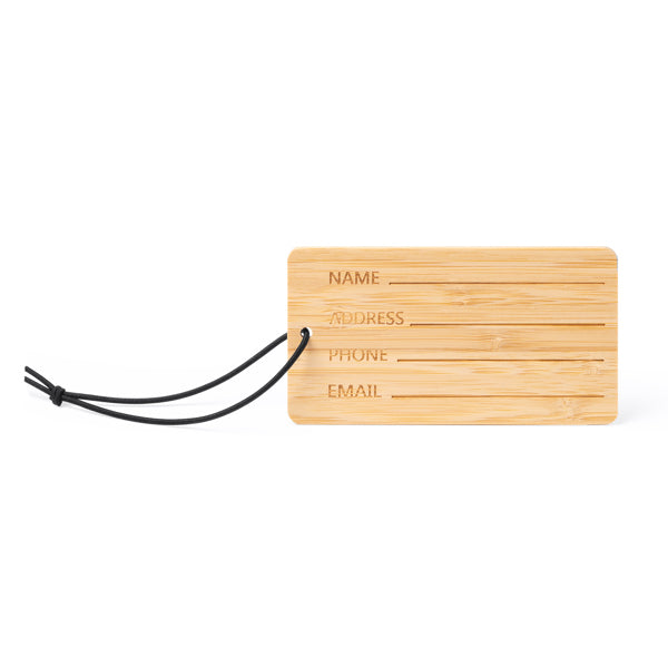 KABORE - Bamboo suitcase tag