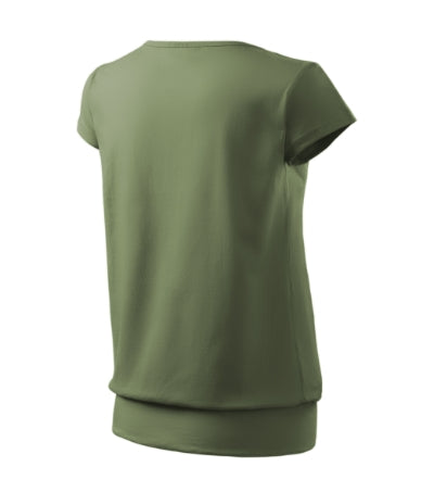 MALFINI CITY Women's T-shirt in khaki - promotional clothing printed with your company logo