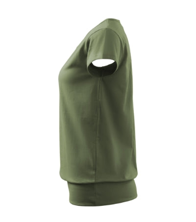 MALFINI CITY Women's T-shirt in khaki - promotional clothing printed with your company logo