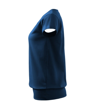MALFINI CITY Women's T-shirt in midnight blue - promotional clothing printed with your company logo