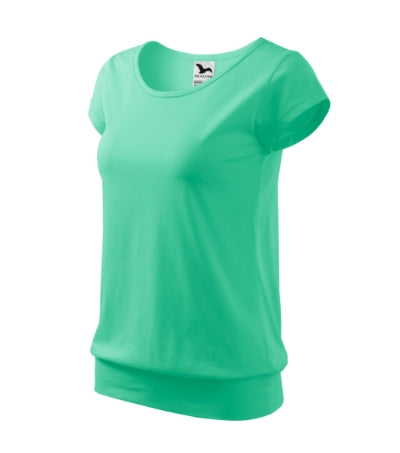 MALFINI CITY Women's T-shirt in mint - promotional clothing printed with your company logo