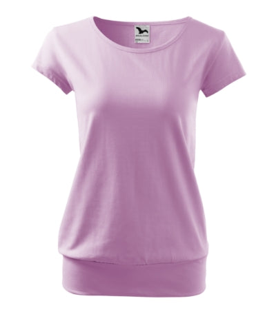 MALFINI CITY Women's T-shirt in orchid - promotional clothing printed with your company logo
