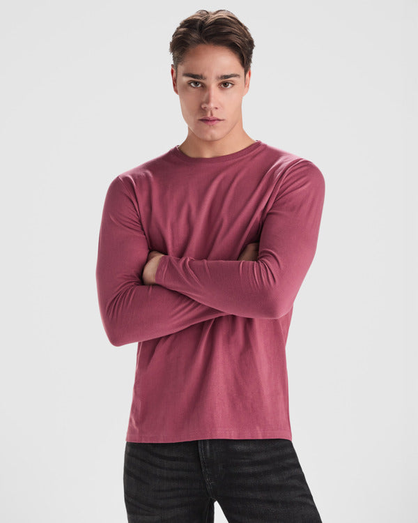 ROLY EXTREME Men's long-sleeve T-shirt in white - promotional clothing printed with your company logo